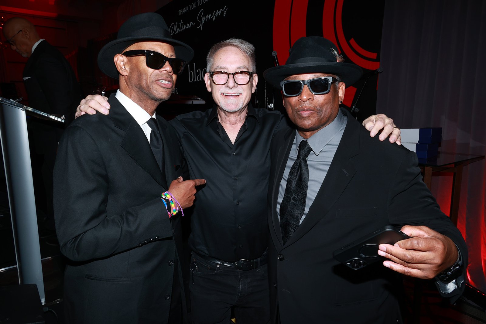 (l-r) Jimmy Jam, John McBride and Terry Lewis seen at the 4th Annual Guitar Center Music Foundation Gala at The Maybourne Beverly Hills on Thursday, September 11, 2025 in Beverly Hills, California.