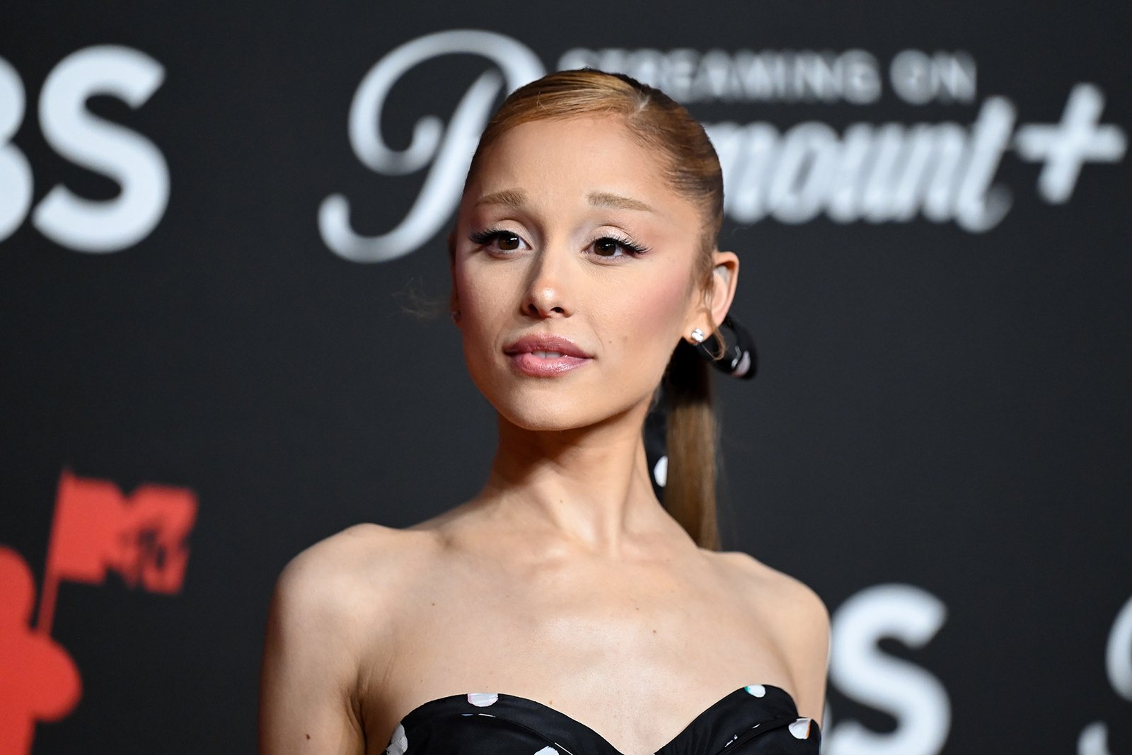 Ariana Grande at the MTV Video Music Awards 2025 held at UBS Arena on September 07, 2025 in New York, New York.