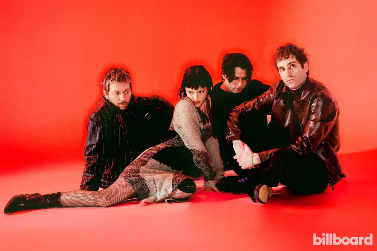 From left, Josh Conway, María Zardoya, Edward James and Jesse Perlman of The Marías photographed on January 15, 2025 in New York.