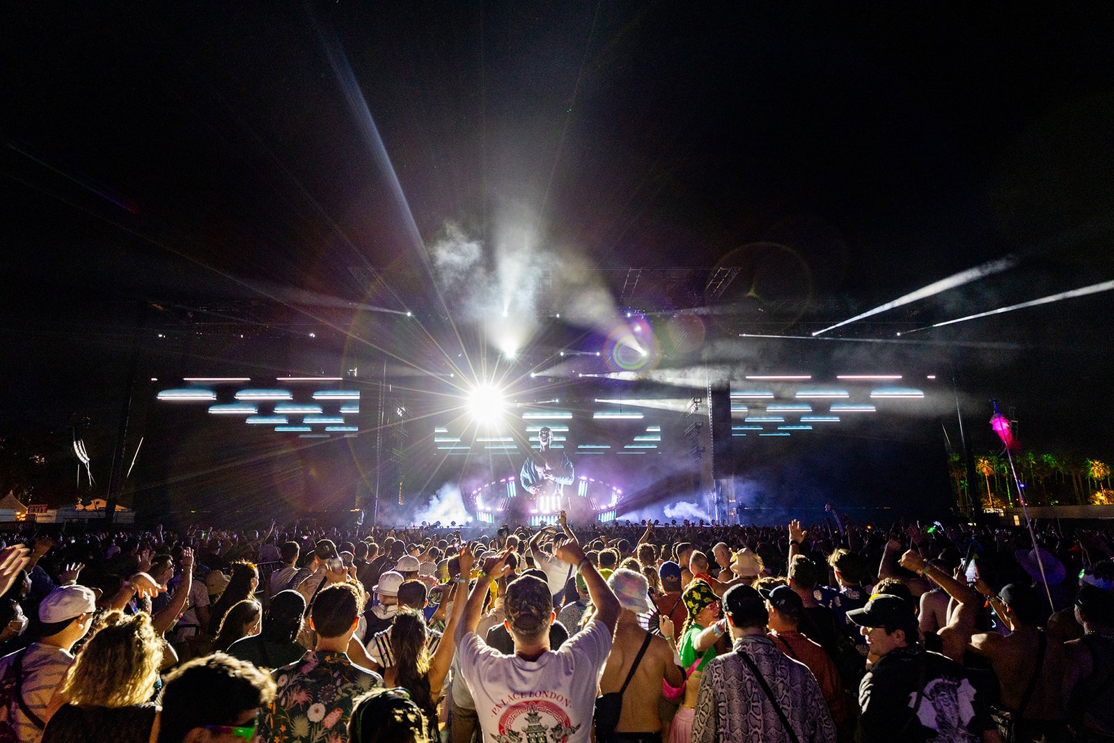 Above & Beyond performs at the Outdoor Theatre at the 2025 Coachella Valley Music And Arts Festival on April 12, 2025 in Indio, California.