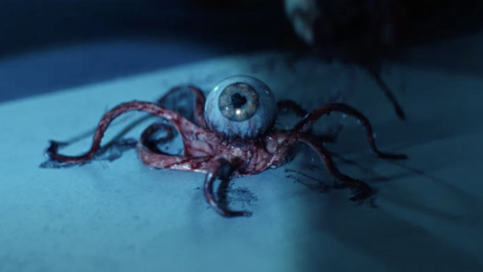 An eyeball with tentacles in "Alien: Earth."