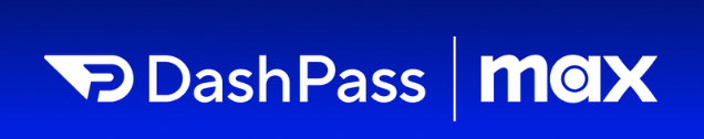 DashPass logo andMax logos side by side with blue background