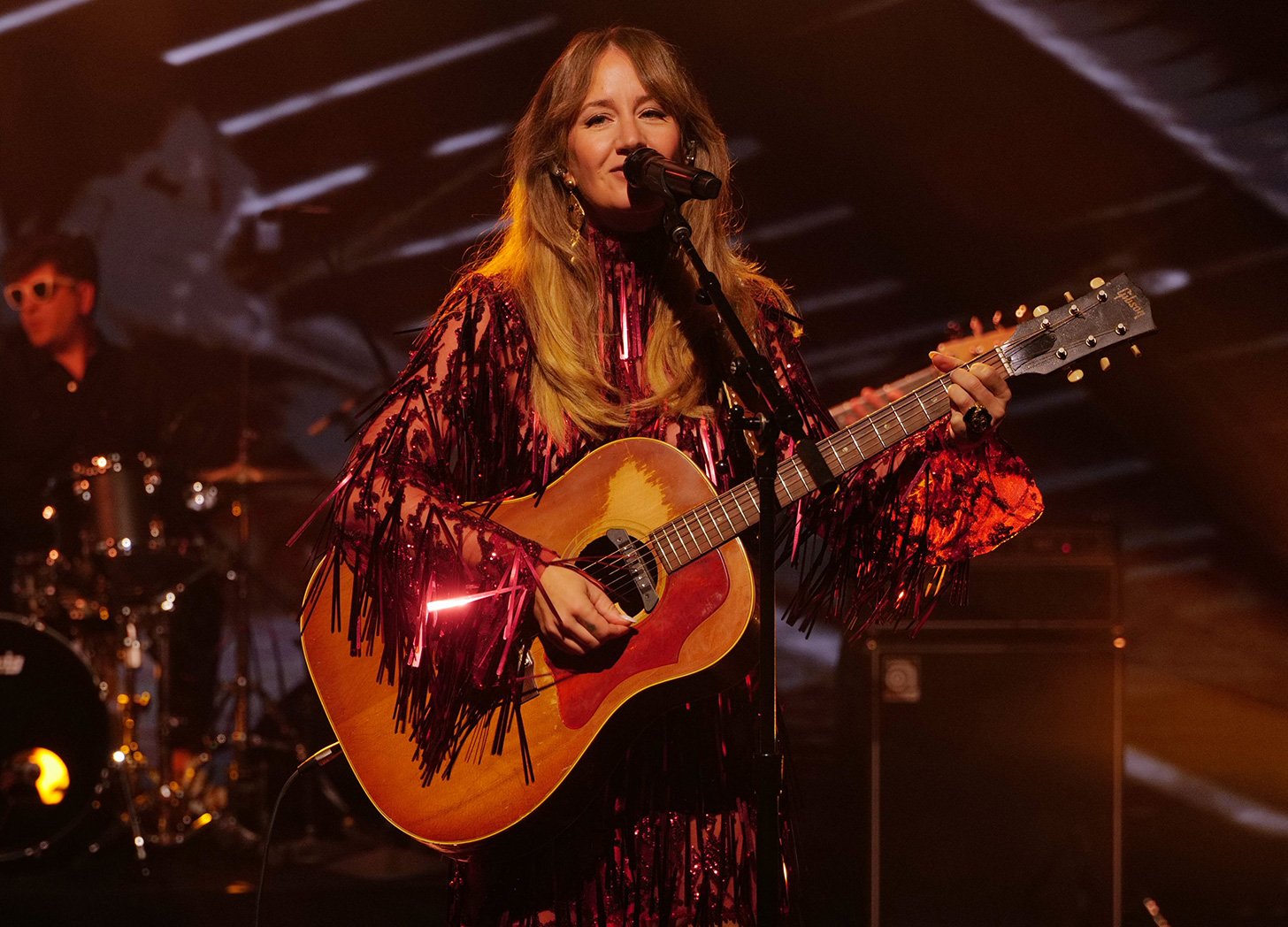 Margo Price performs on Jimmy Kimmel Live! on September 16, 2025.