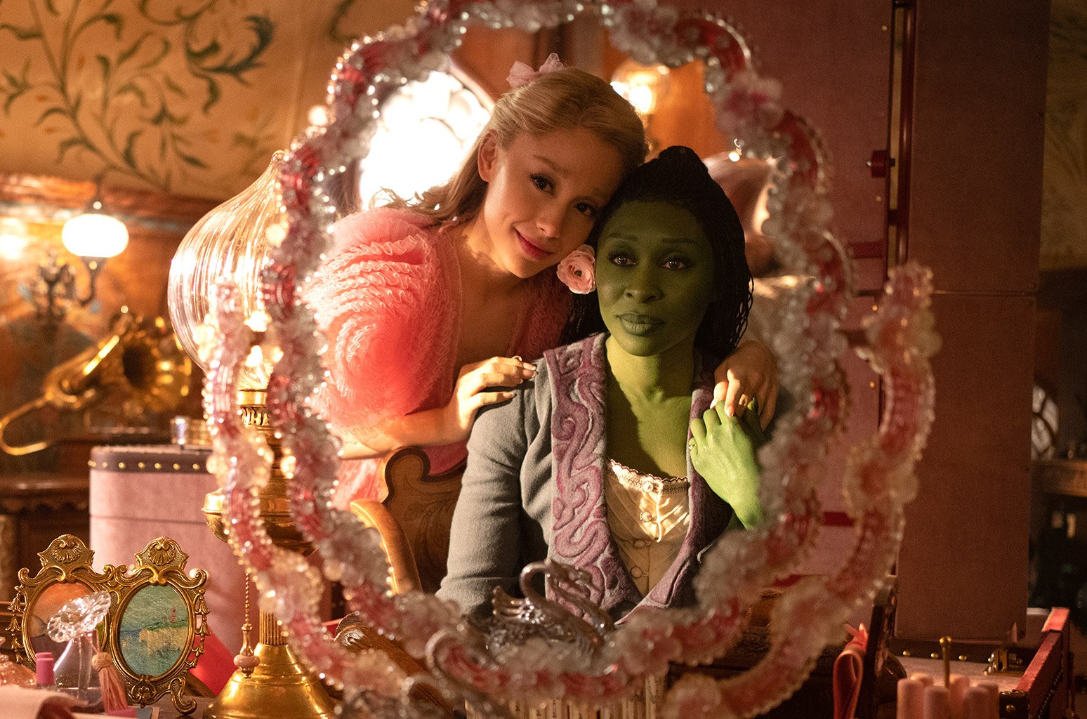 Ariana Grande and Cynthia Erivo in "Wicked"