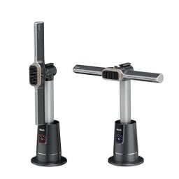 Shark TurboBlade Cool + Heat - 2-in-1 Customizable Tower Fan + Heater for year-round use, bladeless, Oscillates up to 180&deg;, Powerful Cooling + Rapid Room Heating, Remote Control, Charcoal, TH202