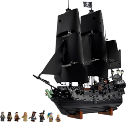 Lego Icons Captain Jack Sparrow's Pirate Ship and minifigs