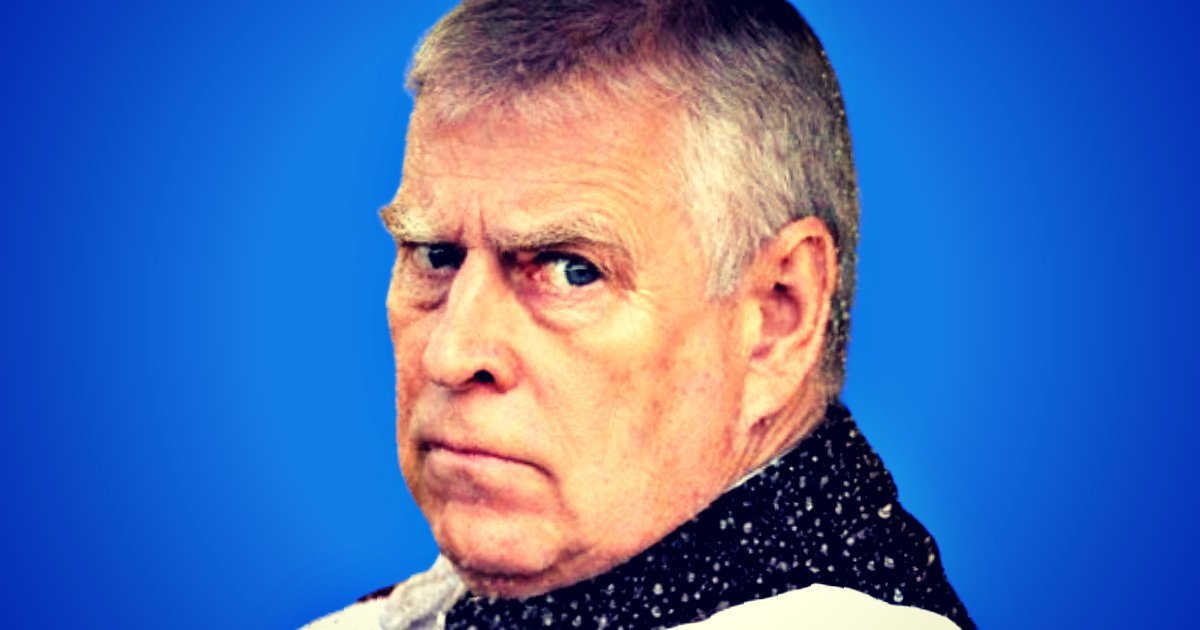 Portrait of an older man with a serious expression, wearing a patterned scarf against a blue background.