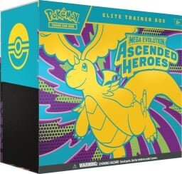 The Pok&eacute;mon TCG: Mega Evolution &mdash; Ascended Heroes Elite Trainer Box on a white background