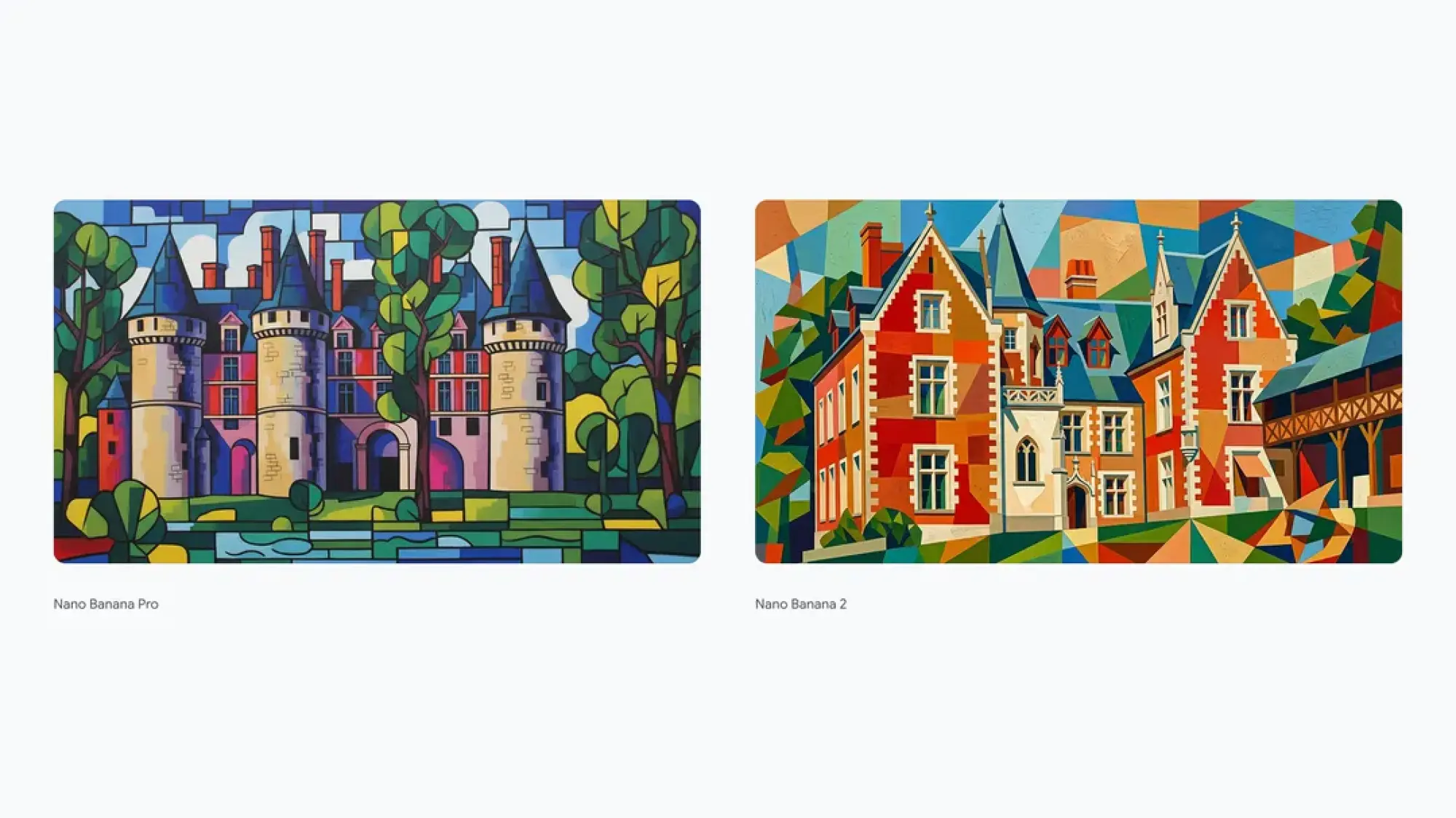 ai-generated images with prompt 'Museum Clos Luce in Synthetic Cubism Style'
