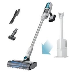 Shark Clean & Empty Cordless Stick Vacuum with HEPA Filter (White, BU3521)