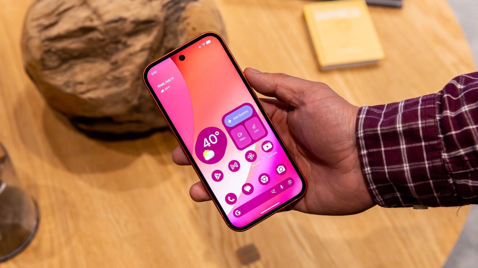 google pixel 10a held in hand